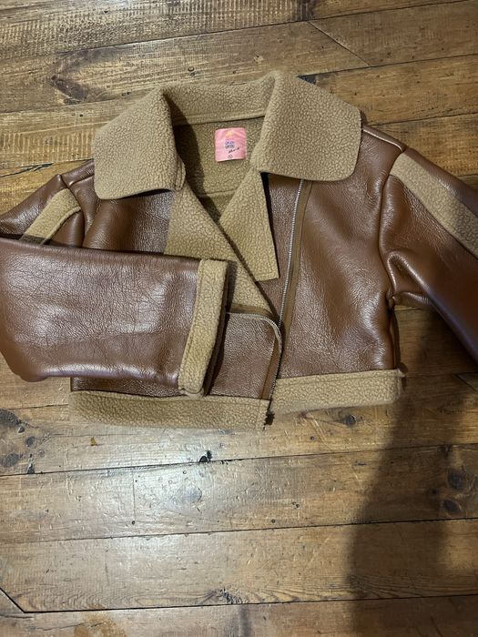 Кожени стилно късо яке