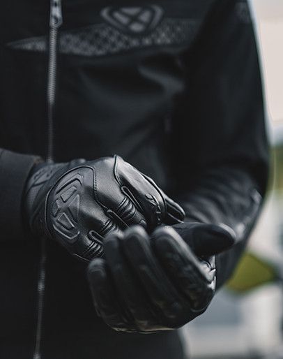 Manusi barbati Roadster vara piele Ixon MIG 2 Leather MS negru