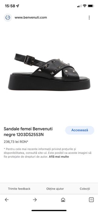 Sandale femei Benvenuti marimea 38