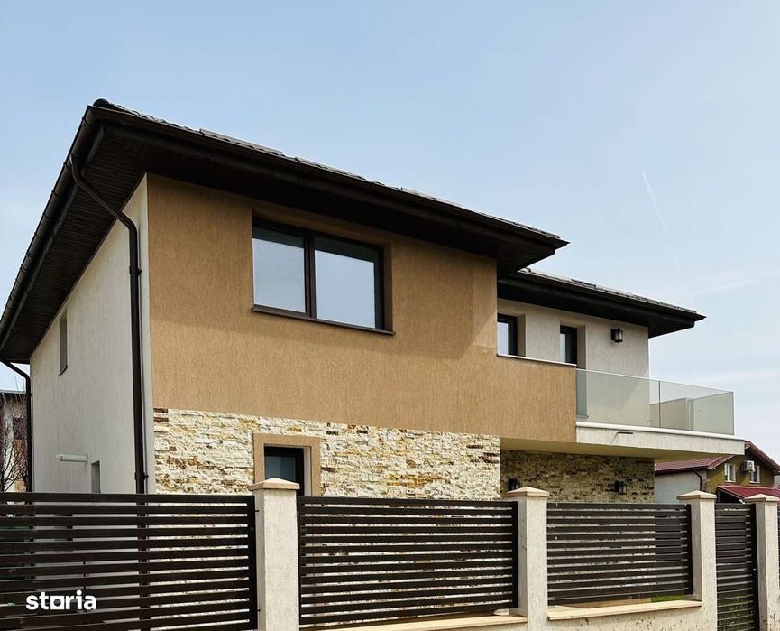 Casă modernă || nouă de vânzare Berceni Ilfov || 5 camere teren 350 mp