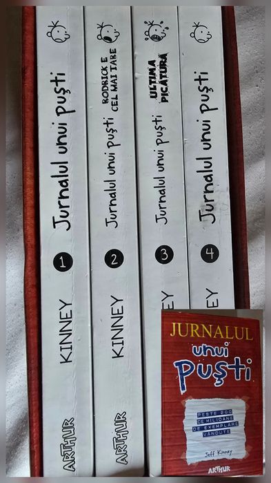 Carti Jurnalul unui Pusti vol 1, 2, 3, 4