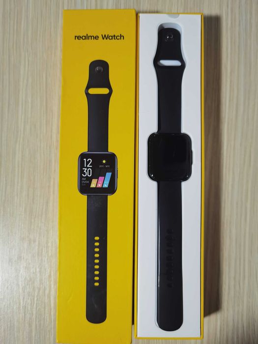 Ceas Smartwatch Realme Watch Negru Sport Alergat Fitness Schimb Huawei