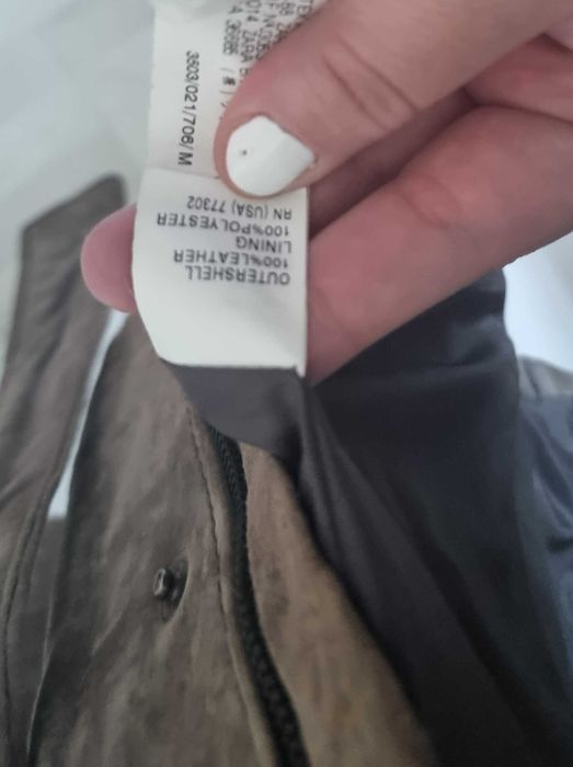 Geaca / Jacheta de dama  ZARA de piele intoarsa naturala