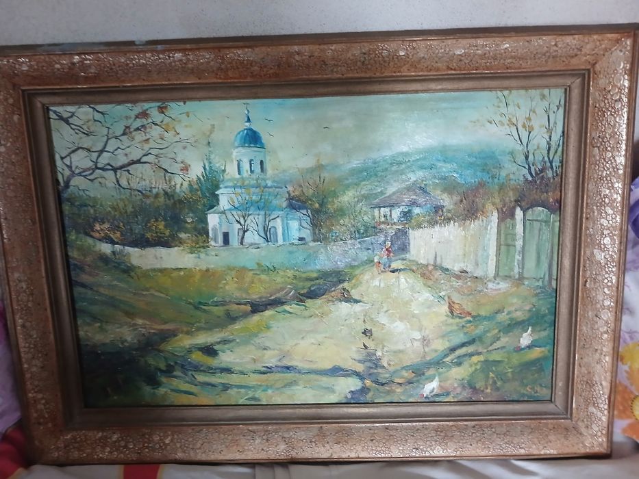 Vând tablou vechi ,mărime 60/40 Preț negociabil