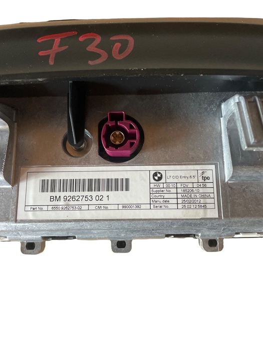 Display/Navigatie Bmw 3 Vi F30, F80 2011 - 2018 9262753 02 1