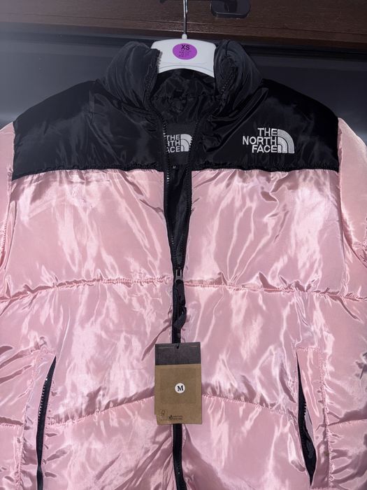Geacă M The North Face roz rose trandafir fucsia negru neagră