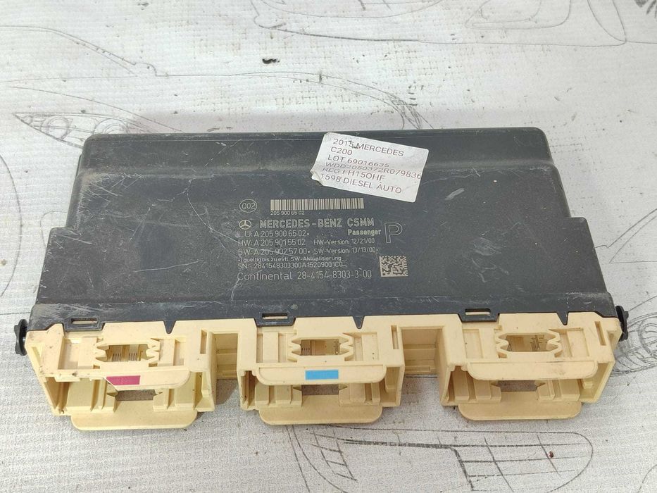 Modul scaun / Unitate control scaun pasager Mercedes-Benz C W205 / W204 COD: A2059006502 2014 / [2007-2014] / (5G3)