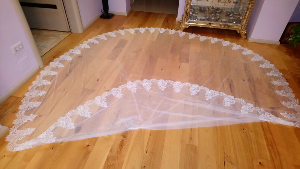 Voal lung de mireasa