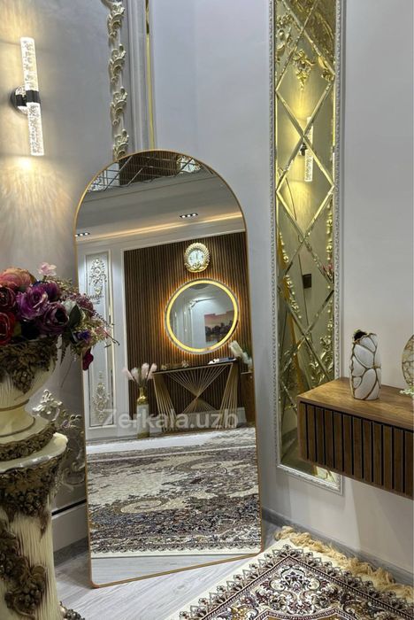 Напольное зеркало 170×70 см — Голд / Черный