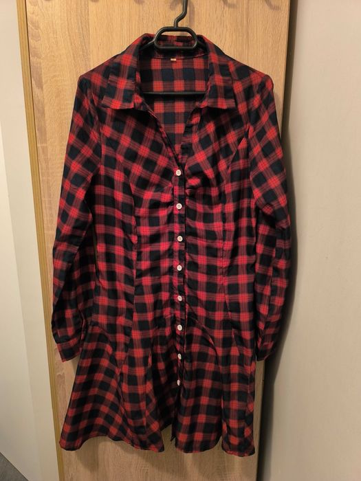 Дамски карирани дълги ризи