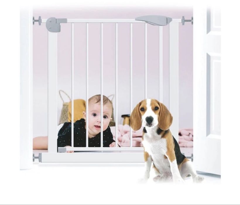 Метална предпазна решетка за деца  Honey Baby  76х75х82см