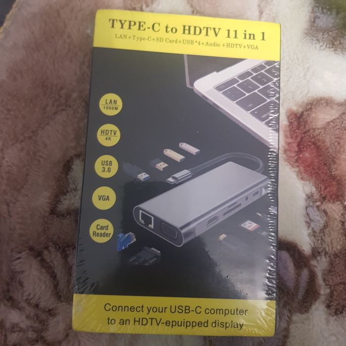 Адаптер 11 в 1, новый