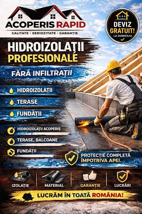 Servicii complete construcții | Acoperiș + interior + exterior