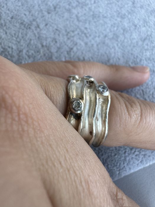 Inel din argint si cubic zirconia