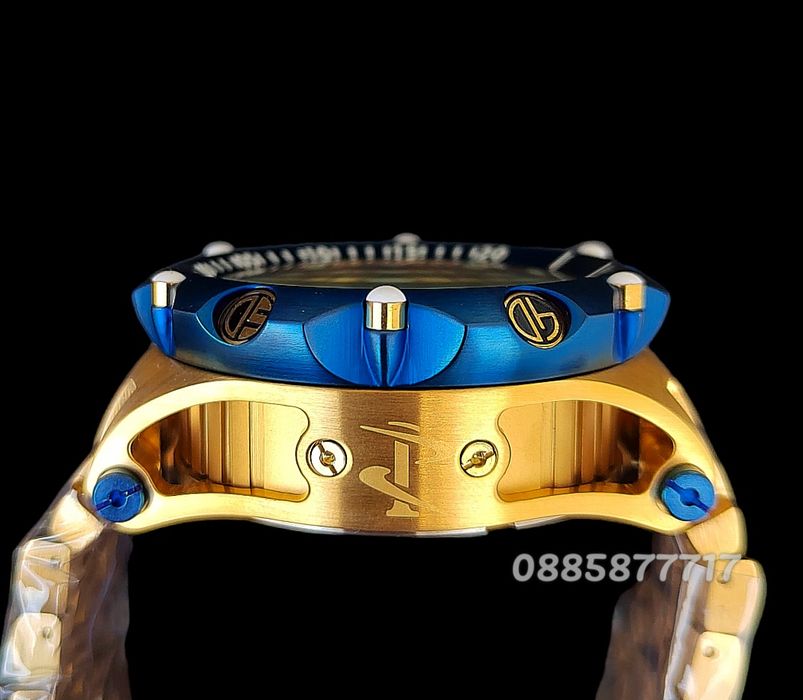 часовник INVICTA Reserve Skeleton automatic Blue/Gold 56мм, Инвикта