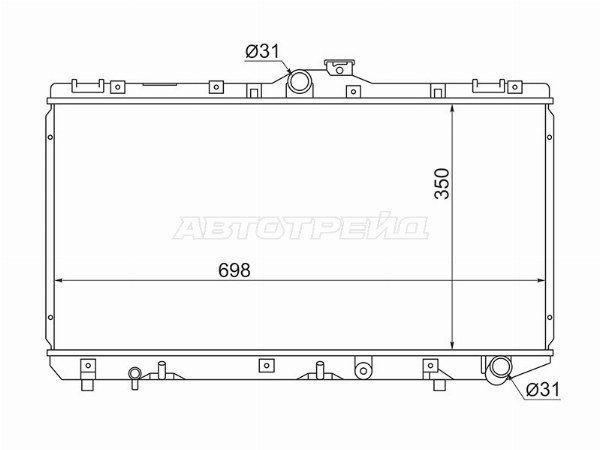Радиатор Toyota Corolla