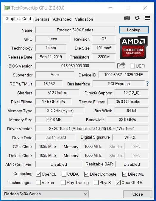 Ноутбук Acer Aspire 3