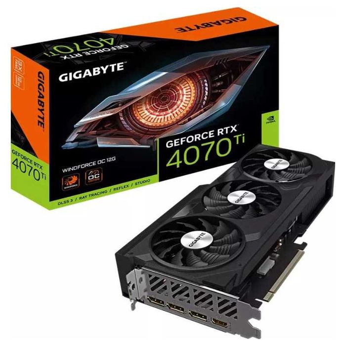 Vând placa video GIGABYTE GeForce RTX 4070 Ti WINDFORCE OC 12 GB