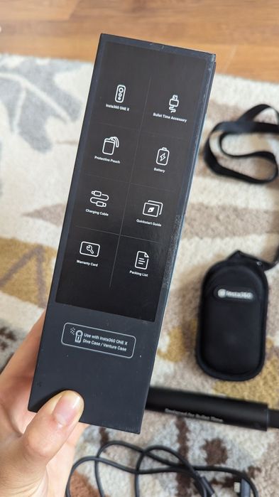 Insta360 action camera като нова пълен комплект