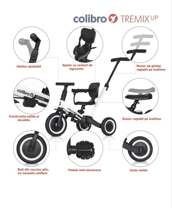 Tricicleta 5 in 1 COLIBRO