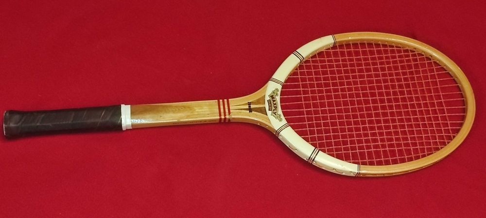 6 rachete tenis camp colectie vintage lemn