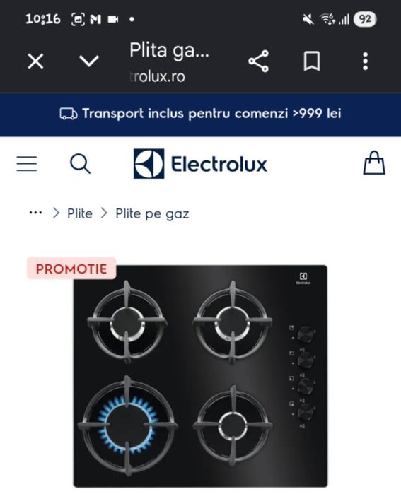 Plita incorporabila Electrolux