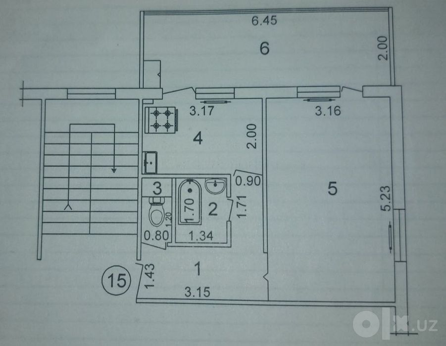 ИПОТЕКА. 1-Комн. 45м². Улучшенка. Продажа. Уй-Жой.
