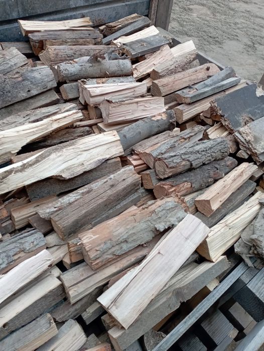 Дрова в мешках сухие готовые