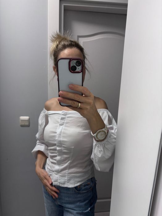Дамска бяла риза размер М