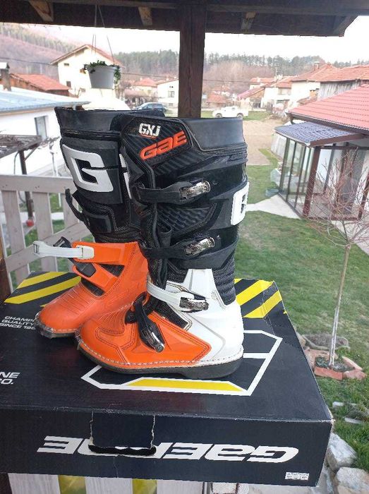 Детски мотокрос ботуши GAERNE GX-J BLACK/ORANGE 37 номер
