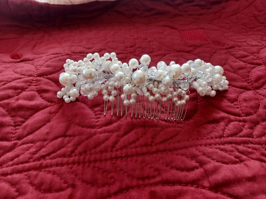 Diadema mireasă din perle