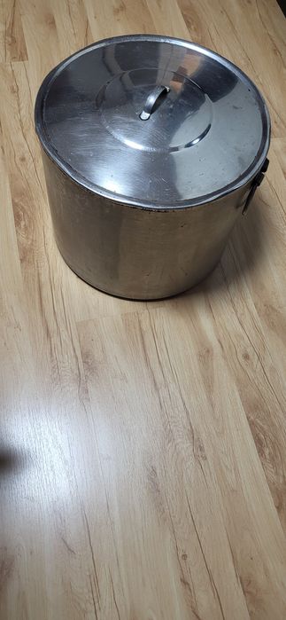 Казан 40литра с капак на Хром Силистра дебела неръждавеика 2мм