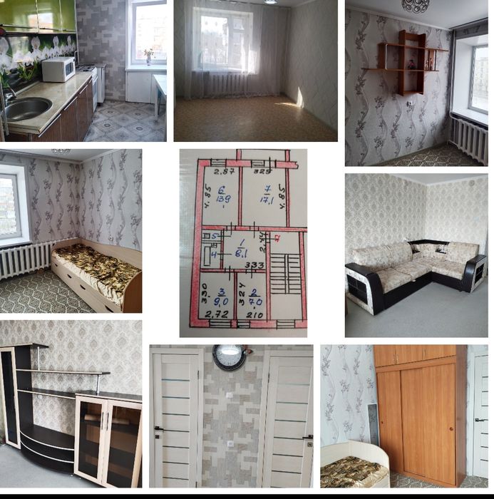 Продам 3 комнатную квартиру КСК,