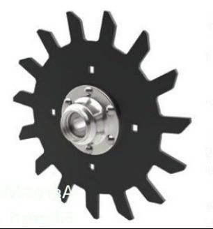 Roata tasare,  inchidere St. Dr .380mm ax fi 16
