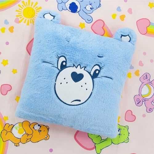 Нова Декоративна възглавница Care Bears 35 см двустранен дизайн Мека квадратна за детска стая