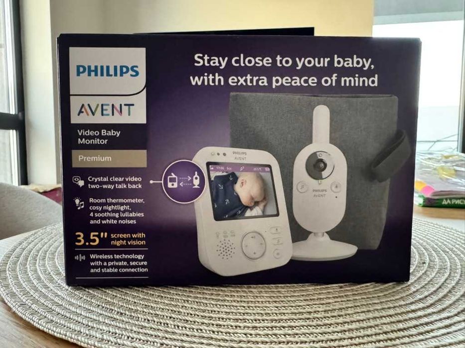 Philips Avent SCD892/26 бебефон, видеофон, бял (Нов, Неотварян)