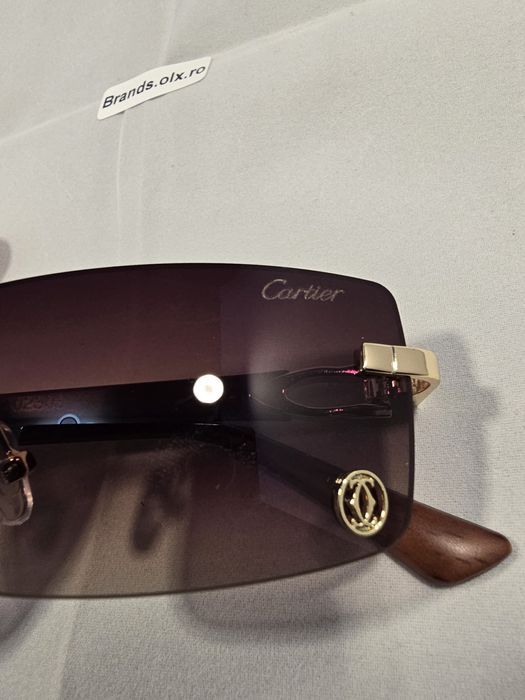 Ochelari de soare Cartier Horn, lentila maro