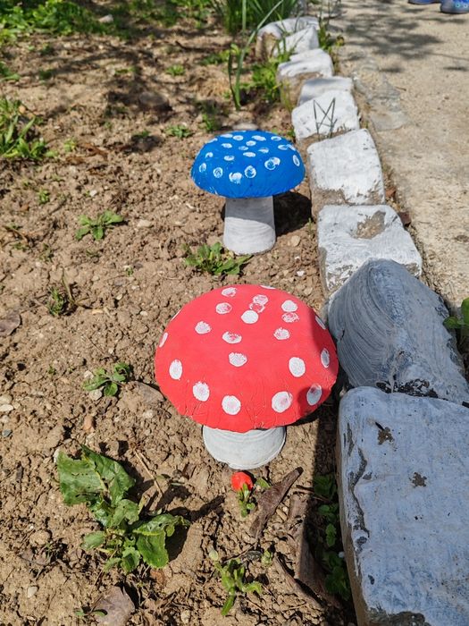 Ciupercute ornamentale de gradina  din beton