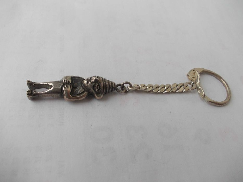 Breloc vechi din argint Peru