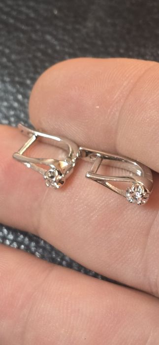 Cercei Platină diamante
