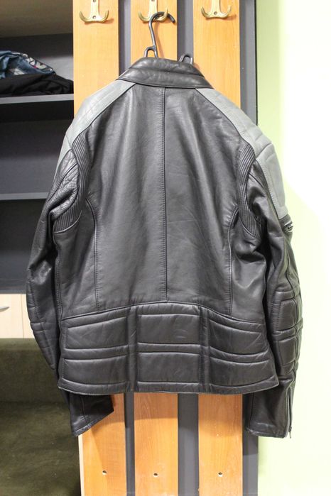 IXS, мъжко кожено яке, рамер 54, черно