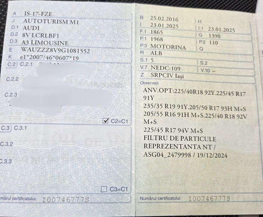 Audi A3 S-Line , Limuzina, 2.0 TDI 150cai