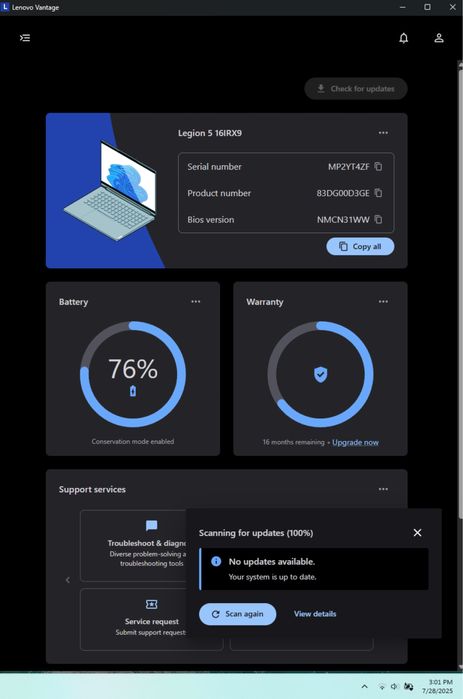 Lenovo Legion 5 i9 14900HX | RTX4060 | 64GB | 1TB | 2 cicluri baterie