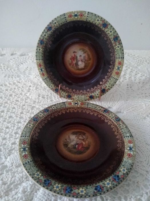Doua farfurioare vechi MZ Czechoslovakia