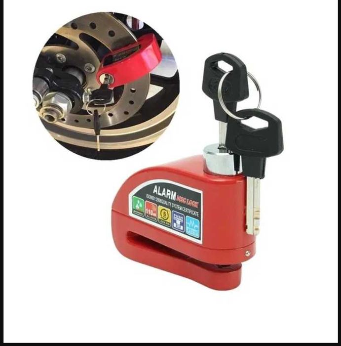 Дисково заключване / Катинар с аларма за тротинетка , велосипед, мотор