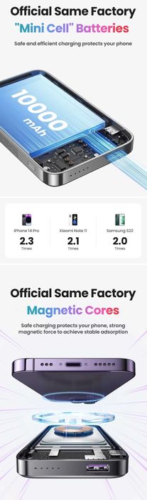 UGREEN Mini Magnetic PD 20W Power Bank 10000mAh magsafe for iPhone 17