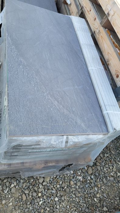 Gresie grosime  2 cm 60x120 Gri aspect piatra, pentru exterior