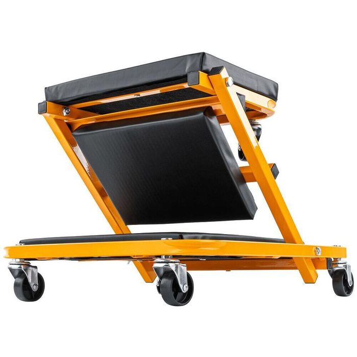 Scaun mobil si targa auto, 2 in 1, din otel si piele artificiala,