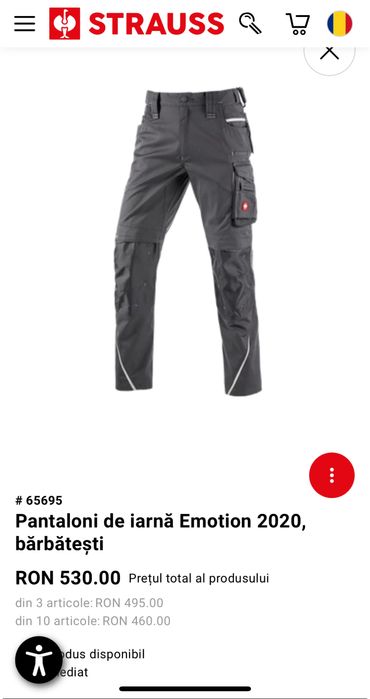 Pantaloni Engelbert Strauss motion Winter