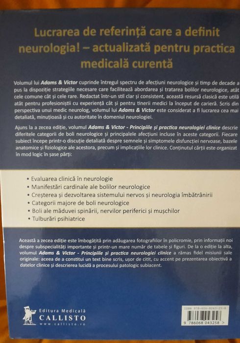 Principiile și practica neurologiei clinice, ediția a zecea, nouă
